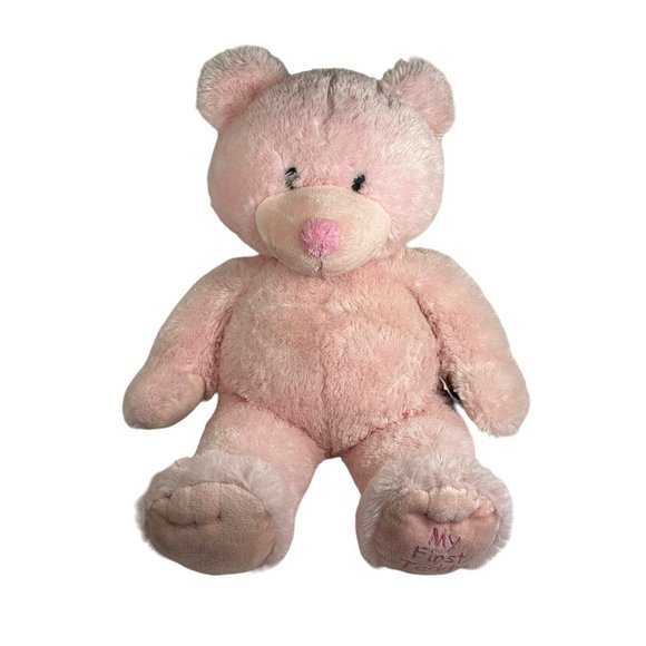 RUSS BERRIE - MY FIRST TEDDY - Russ Baby - Plush Pink Teddy Bear- 15" - Picture 2 of 8